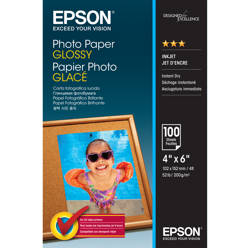 Epson C13S042548 Photo Paper Glossy 10x15 100 sheets 