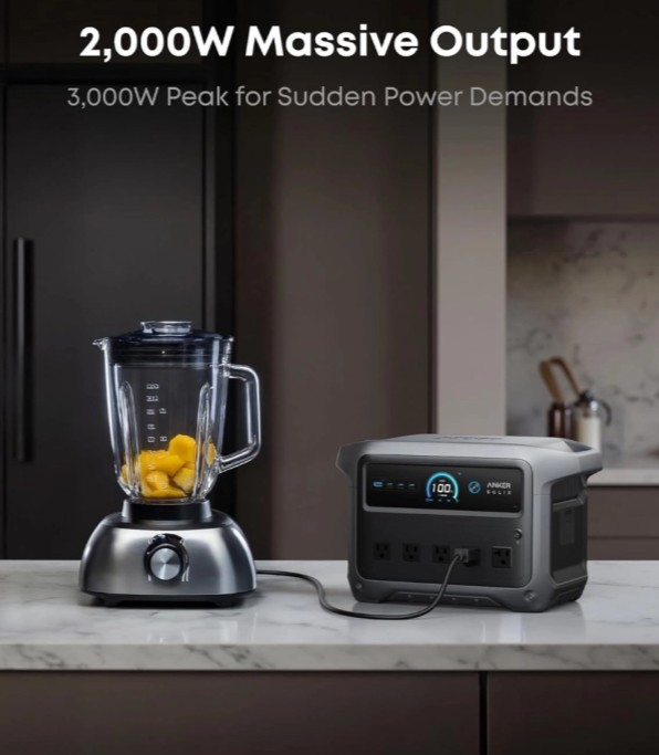 Anker SOLIX C1000 Gen2  Portable Power St  Gray