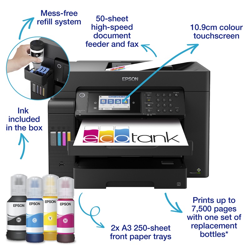 Epson EcoTank MFP L15150  Color A3+ štampač