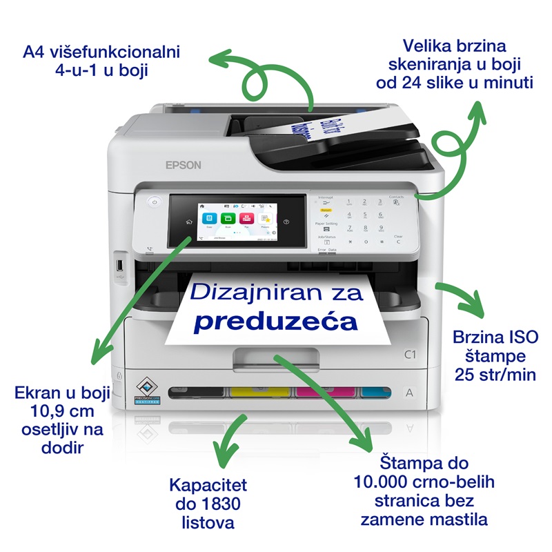 Epson WorkForce  Pro WF-C5890DWF A4 MFP štampač